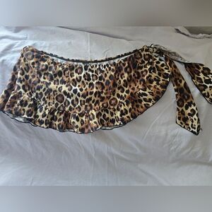 Leopard Print Bikini Bottoms - Size XL